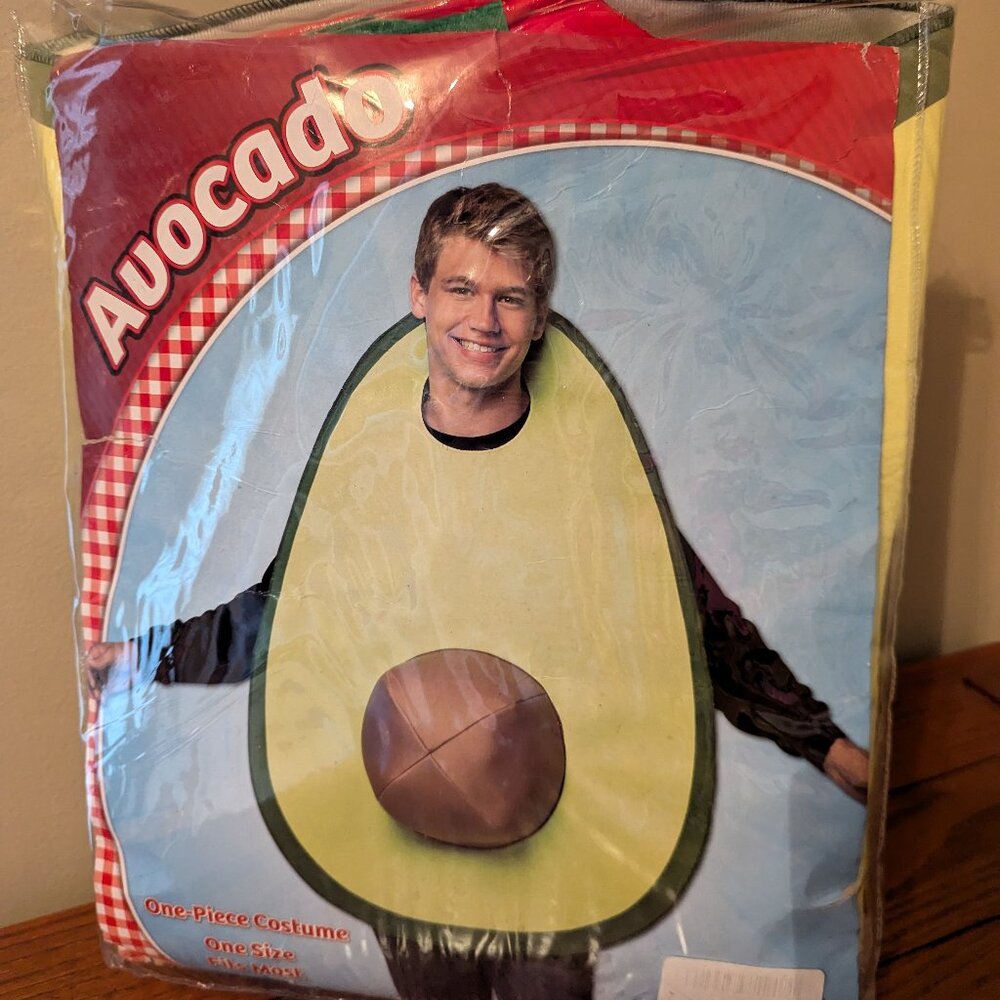 Rasta Imposta Hilarious One-Piece Avocado Costume! Adult One Size Fits Most NEW